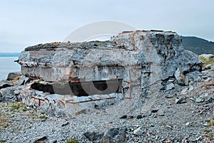 Ruined gun emplacement