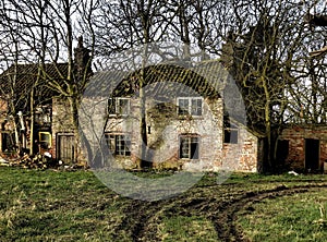 Ruined house,in colour