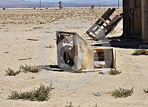 Ruined house in the desert