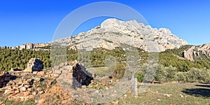 Ruined house near Mount Sainte Victoire.