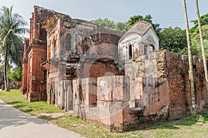 Ruined houses in historic city Panam Panam Nagor , Banglade photo