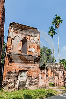 Ruined houses in historic city Panam Panam Nagor , Banglade photo