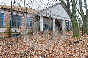 Ruined kindergarten in Chernobyl