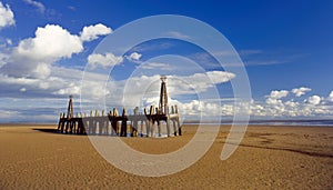 Ruined landing stage, Lytham st Annes