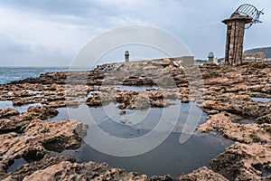 Ruined lighthouse in Batroun town