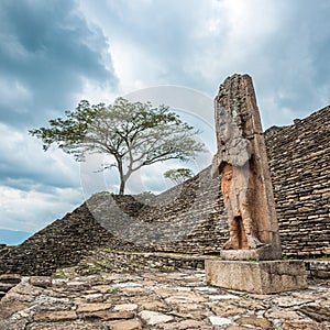 Ruined Mayan city Tonina, Chiapas, Mexico