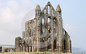 Ruined medieval Whitby Abbey