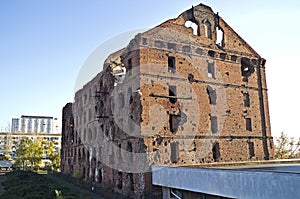 Ruined mill in Volgograd