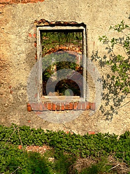 Ruined old house