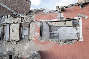 Ruined old house in Erzurum, Turkey