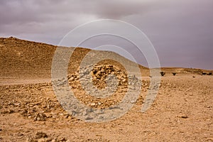 A ruined outpost near Abu Jifan Fort, Riyadh Province, Saudi Arabia