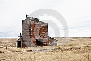 Ruined railroad depot