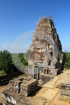 Ruined Sandstone Structure at Angkor Wat