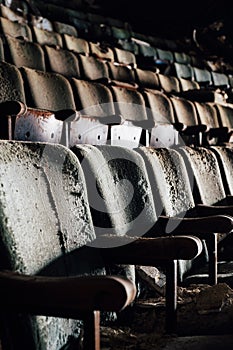 Ruined Seats - Abandoned Paramount Theater - Youngstown, Ohio