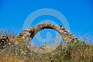 Ruined Stone Arch, Methoni Castle, Peloponnese, Greece