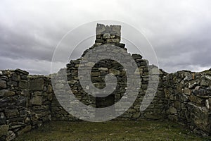 Ruined stone cottage on Isle of Lewis