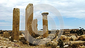 Ruined Temple of Mariam Wakino in Qohaito ancient city Eritrea