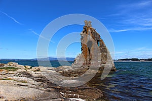 The Ruined Tower of San Sadurnino in Cambados Spain