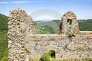 The ruined walls of The Somoska Somosko Castle