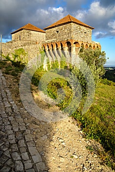 Ruines of an ancient castle at Ourem, Portugal