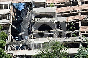 Ruinous building in Belgrade