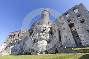 Ruins of 14th century medieval castle, Ogrodzieniec Castle,Trail of the Eagles Nests, Podzamcze, Poland