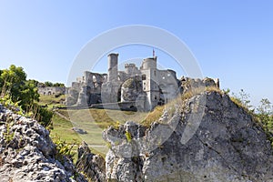 Ruins of 14th century medieval castle, Ogrodzieniec Castle,Trail of the Eagles Nests, Podzamcze, Poland