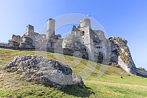 Ruins of 14th century medieval castle, Ogrodzieniec Castle,Trail of the Eagles Nests, Podzamcze, Poland