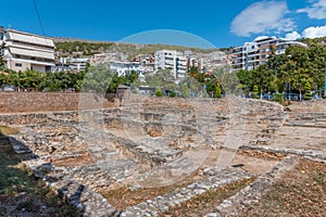 Ruins of 5th century synagogue in Sarande, Albania