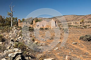 Ruins of abandon Kanyaka homestead. Flinders Ranges. South Australia.