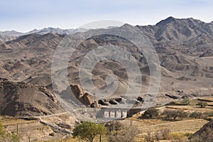 Ruins of Kharanaq near Yazd, Iran photo