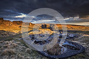 Titterstone Clee Hill Abandoned Quarry in Shropshire