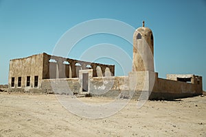 Ruins of abandoned village Al-Jumail, Qatar