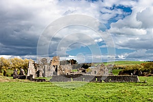 Ruins of the abbey in Ireland.