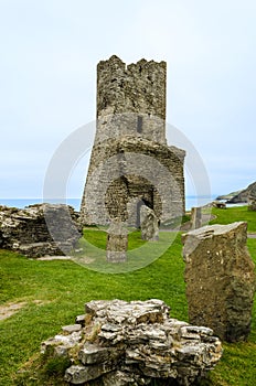 Ruins of Aberystwyth castle â€“ Wales, United Kingdom