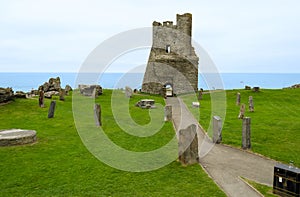 Ruins of Aberystwyth castle â€“ Wales, United Kingdom