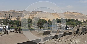 The ruins of Abu on the Elephantine Island - Aswan - Egypt