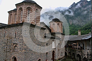 Ruins of Agios Dimitrios Monastery, under Mount Olympos, Greece