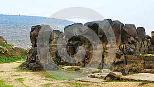 Ruins of Ain Dara temple near Aleppo Syria photo