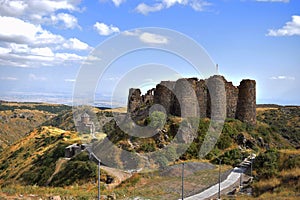 The ruins of the Amberd fortress in Armenia