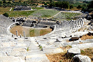 Ruins of the amphitheater of Milet, Minor Asia, turkey