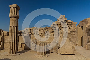 Ruins of the Amun Temple enclosure in Karnak, Egy