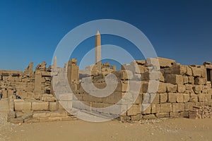 Ruins of the Amun Temple enclosure in Karnak, Egy