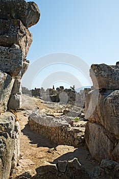 Ruins of ancient acropolis of Tiryns