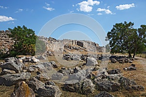 Ruins of ancient acropolis of Tiryns