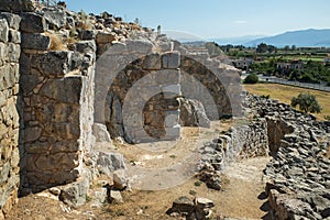 Ruins of ancient acropolis of Tiryns