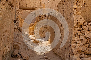 The ruins of ancient African Berber city fortress