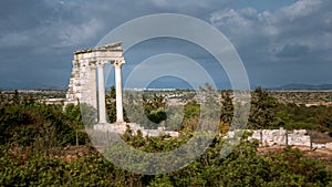 Ruins of the ancient Apollo Hylates sanctuary and temple near Limassol, Cyprus