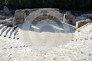 Ruins of ancient Butrint in Butrint National Park