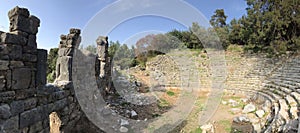 Ruins of the ancient Byzantine city of Phaselis